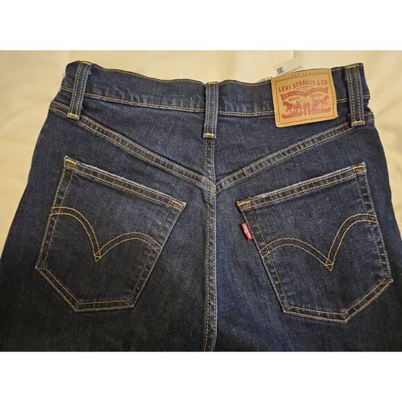 Levi’s Ribcage Straight Ankle Jeans Women’s 27 High Rise Distressed Button Fly - Picture 8 of 8